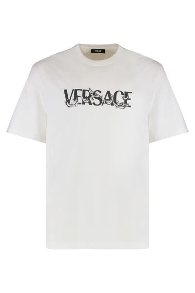 Versace Short-sleeved T-shirt In White