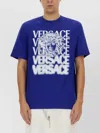 Versace Logo Crew Neck Graphic Print Short Sleeves