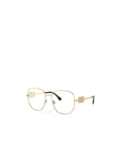 Versace Logo Detail Flat Lens In Nude