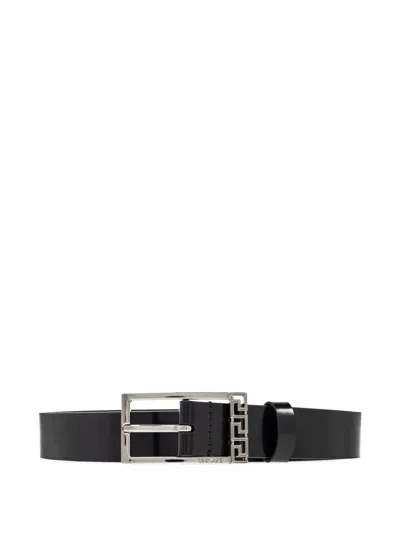 Versace Logo-detail Leather Belt