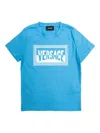 Versace Logo-detail T-shirt In Blue