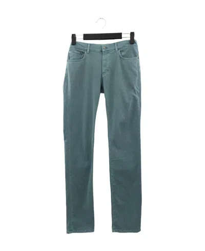 Versace Logo Details Jeans In Green