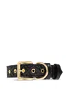 Versace Logo Dog Collar In Black