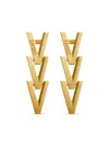 Versace Drop Earrings In Gold