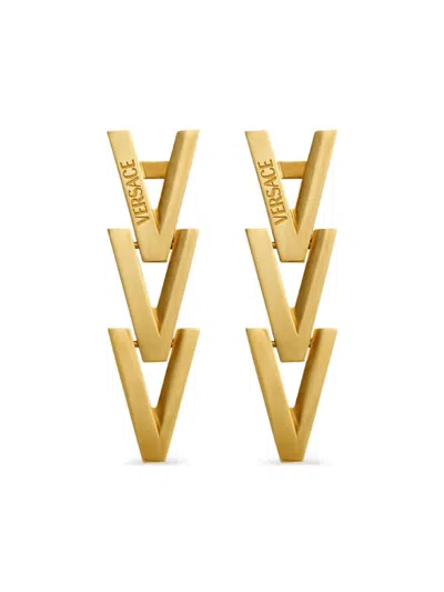 VERSACE V2025 CHAIN DROP EARRINGS