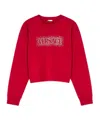 Versace Logo-embellished Sweatshirt In Red