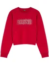 Versace Logo-embellished Sweatshirt In Rot