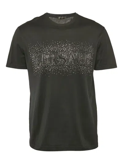 Pre-owned Versace Logo-embellished T-shirt