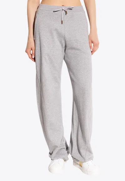 VERSACE LOGO EMBOSSED TRACK PANTS