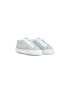 Versace Logo-print Lace-up Trainers In 灰色