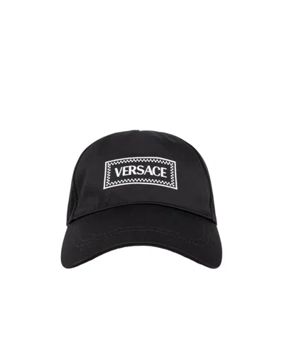 VERSACE VERSACE LOGO-EMBROIDERED BASEBALL CAP
