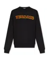 Versace Luxurious Embroidered Crewneck Sweatshirt For Men In Black