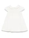 Versace Logo-embroidered Dress In White
