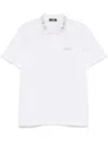 Versace White Barocco Sea Polo Shirt In White