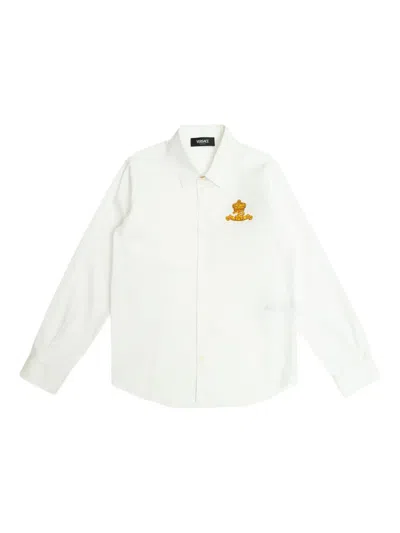 Versace Kids' Logo-embroidered Shirt