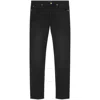 Versace Carpenter Logo-patch Straight-leg Trousers In Black