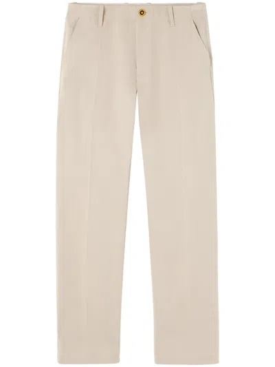 Versace Embroidered Nautical Logo Informal Pants For Men In Neutral