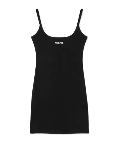 Versace Logo-embroidered Tank Dress