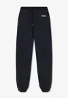 Versace Logo-embroidered Track Pants In Black