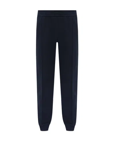 Versace Logo-embroidered Track Pants In Black