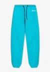 Versace Logo-print Track Pants In Blue