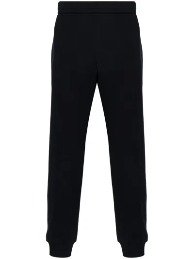 Versace Logo-embroidered Track Pants In Blue