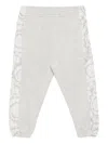 Versace Logo-embroidered Track Pants In Gray
