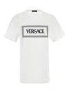 VERSACE LOGO EMBROIDERY T-SHIRT,10118821A085732W020