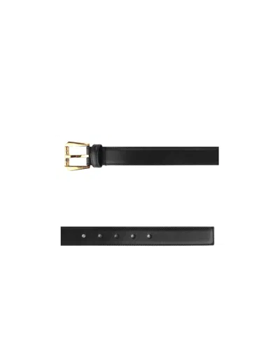 Versace Logo-engraved Leather Belt