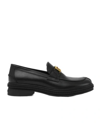 Versace Logo-engraved Loafers