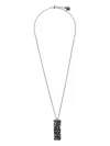 Versace Logo-engraved Necklace In Metallic