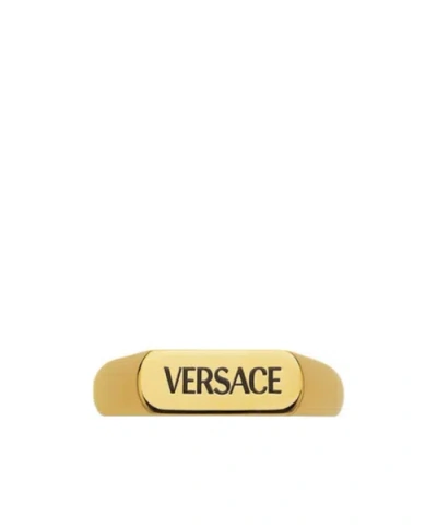 VERSACE VERSACE LOGO ENGRAVED RING