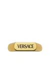 Versace Logo-engraved Ring In Gold