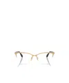 Versace Demo Cat Eye Ladies Eyeglasses Ve1304 1002 54 In Gold