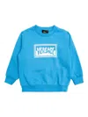 Versace Logo Graphic Sweatshirt In Blue