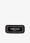 Versace Logo Hair Clip In Black
