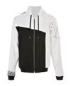 Versace Logo Hooded Casual Jacket In Black