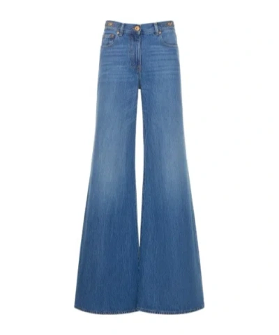 Versace Logo Horn Denim Trousers