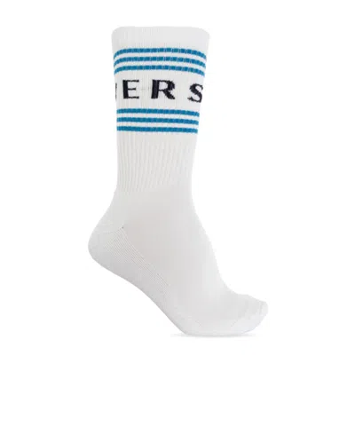 Versace Ribbed Knit Socks