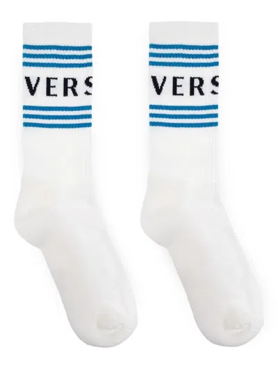 Versace Logo-jacquard Socks