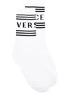 Versace 90s Vintage Logo Socks In White