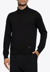 Versace Logo Label Long-sleeved Polo T-shirt