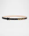 Versace Logo Leather Belt