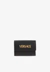Versace Logo Wallet In Black