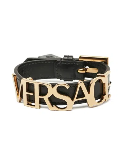 Pre-owned Versace Logo-lettering Bracelet
