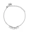 Versace Logo-lettering Bracelet In Silver