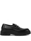 Versace Black Adriano Lace-up Derbys In Black