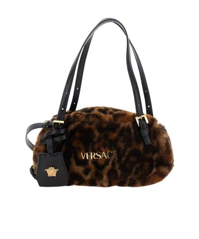 VERSACE VERSACE LOGO LETTERING MINI SHOULDER