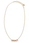 Versace Logo-lettering Necklace In Gold