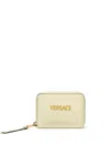 Versace Logo-lettering Wallet In Gelb